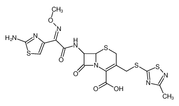 7-{2-(2-Amino-thiazol-4-yl)-2-[(E)-methoxyimino]-acetylamino}-3-(3-methyl-[1,2,4]thiadiazol-5-ylsulfanylmethyl)-8-oxo-5-thia-1-aza-bicyclo[4.2.0]oct-2-ene-2-carboxylic acid CAS:68465-91-8 manufacturer & supplier