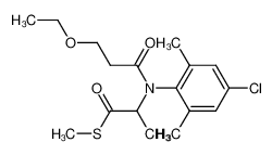 2-[(4-Chloro-2,6-dimethyl-phenyl)-(3-ethoxy-propionyl)-amino]-thiopropionic acid S-methyl ester CAS:68483-28-3 manufacturer & supplier