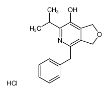 4-Benzyl-6-isopropyl-1,3-dihydro-furo[3,4-c]pyridin-7-ol; hydrochloride CAS:68485-20-1 manufacturer & supplier