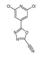 5-(2,6-dichloro-pyridin-4-yl)-[1,3,4]oxadiazole-2-carbonitrile CAS:68497-23-4 manufacturer & supplier