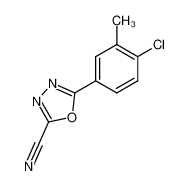 5-(4-chloro-3-methyl-phenyl)-[1,3,4]oxadiazole-2-carbonitrile CAS:68497-32-5 manufacturer & supplier