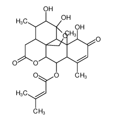 Picras-3-ene-2,16-dione, 11,20-epoxy-1,11,12-trihydroxy-6-[(3-methyl-1-oxo-2-butenyl)oxy]- CAS:68499-52-5 manufacturer & supplier