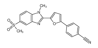 4-[5-(5-methanesulfonyl-1-methyl-1H-benzoimidazol-2-yl)-furan-2-yl]-benzonitrile CAS:68502-62-5 manufacturer & supplier