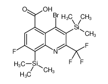 4-bromo-7-fluoro-5-iodo-2-trifluoromethyl-3,8-bis(trimethylsilyl)quinoline-5-carboxylic acid CAS:685090-89-5 manufacturer & supplier