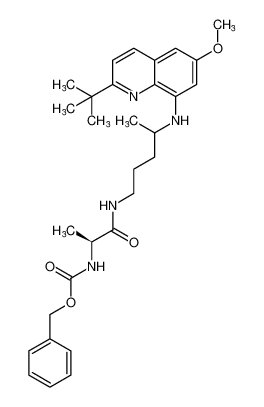 benzyl ((2S)-1-((4-((2-(tert-butyl)-6-methoxyquinolin-8-yl)amino)pentyl)amino)-1-oxopropan-2-yl)carbamate CAS:685092-88-0 manufacturer & supplier