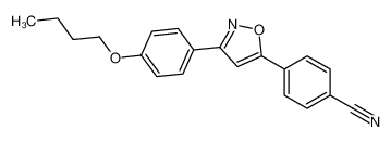 4-[3-(4-butoxyphenyl)-1,2-oxazol-5-yl]benzonitrile CAS:685093-30-5 manufacturer & supplier