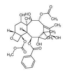 (2aR,4S,4aS,6R,9S,11S,12S,12aR,12bS)-6-acetoxy-4,5,9,11-tetrahydroxy-12b-((methoxycarbonyl)oxy)-4a,8,13,13-tetramethyl-2a,3,4,4a,5,6,9,10,11,12,12a,12b-dodecahydro-1H-7,11-methanocyclodeca[3,4]benzo[1,2-b]oxet-12-yl benzoate CAS:685096-26-8