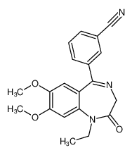 3-(1-ethyl-7,8-dimethoxy-2-oxo-2,3-dihydro-1H-benzo[e][1,4]diazepin-5-yl)benzonitrile CAS:685102-80-1 manufacturer & supplier