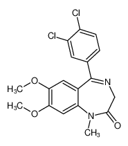 5-(3,4-dichlorophenyl)-7,8-dimethoxy-1-methyl-1,3-dihydro-2H-benzo[e][1,4]diazepin-2-one CAS:685103-40-6 manufacturer & supplier