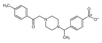 Ethanone, 1-(4-methylphenyl)-2-[4-[1-(4-nitrophenyl)ethyl]-1-piperazinyl]- CAS:685104-65-8 manufacturer & supplier