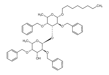 octyl 2,4-di-O-benzyl-α-L-fucopyranosyl-(1-)3)-2,4-di-O-benzyl-β-L-fucopyranoside CAS:685110-00-3 manufacturer & supplier