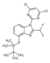 4-((tert-butyldimethylsilyl)oxy)-1-(4,6-dichloropyrimidin-2-yl)-2-(difluoromethyl)-1H-benzo[d]imidazole CAS:685111-10-8 manufacturer & supplier