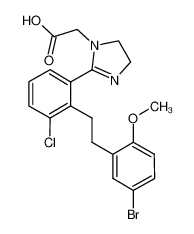 (2-{2-[2-(5-bromo-2-methoxyphenyl)-ethyl]-3-chlorophenyl}-4,5-dihydro-imidazol-1-yl)-acetic acid CAS:685126-78-7 manufacturer & supplier