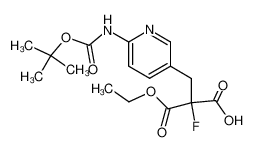 2-(6-tert-butoxycarbonylaminopyridin-3-ylmethyl)-2-fluoromalonic acid monoethyl ester CAS:685133-47-5 manufacturer & supplier