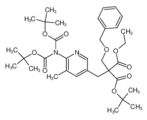 2-benzyloxymethyl-2-{6-[N,N-bis(tert-butoxycarbonyl)amino]-5-methylpyridin-3-ylmethyl}malonic acid tert-butyl ester ethyl ester CAS:685133-72-6 manufacturer & supplier