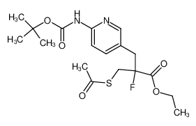 ethyl 2-(acetylthiomethyl)-3-{6-[(tert-butoxy)carbonylamino]pyridin-3-yl}-2-fluoropropanoate CAS:685133-77-1 manufacturer & supplier