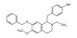 4-((7-(benzyloxy)-2-ethyl-6-methoxy-1,2,3,4-tetrahydroisoquinolin-1-yl)methyl)phenol CAS:685137-08-0 manufacturer & supplier