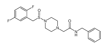 N-benzyl-2-(4-((2,5-difluorobenzyl)sulfinyl)piperazin-1-yl)acetamide CAS:685137-81-9 manufacturer & supplier