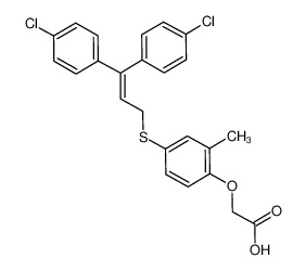 {4-[3,3-Bis-(4-chloro-phenyl)-allylsulfanyl]-2-methyl-phenoxy}-acetic acid CAS:685138-75-4 manufacturer & supplier