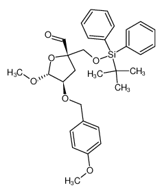 (2S,4R,5R)-2-(tert-Butyl-diphenyl-silanyloxymethyl)-5-methoxy-4-(4-methoxy-benzyloxy)-tetrahydro-furan-2-carbaldehyde CAS:685142-68-1 manufacturer & supplier