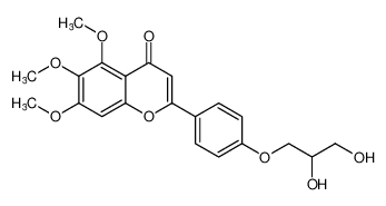 2-(4-(2,3-dihydroxypropoxy)phenyl)-5,6,7-trimethoxy-4H-chromen-4-one CAS:685143-74-2 manufacturer & supplier