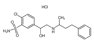 2-Chloro-5-[1-hydroxy-2-[(1-methyl-3-phenylpropyl)amino]ethyl]-benzene-sulphonamide, hydrochloride CAS:68528-60-9 manufacturer & supplier