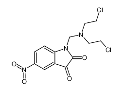 1-{[Bis-(2-chloro-ethyl)-amino]-methyl}-5-nitro-1H-indole-2,3-dione CAS:68549-83-7 manufacturer & supplier