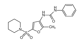 1-(2-methyl-5-piperidin-1-ylsulfonylfuran-3-yl)-3-phenylurea CAS:685506-42-7 manufacturer & supplier