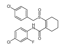 N-(4-chloro-2-fluorophenyl)-2-((4-chlorobenzyl)sulfinyl)cyclohex-1-ene-1-carboxamide CAS:685509-53-9 manufacturer & supplier