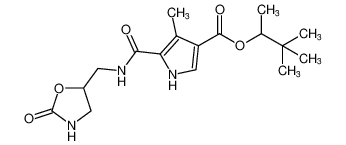 3,3-dimethylbutan-2-yl 4-methyl-5-(((2-oxooxazolidin-5-yl)methyl)carbamoyl)-1H-pyrrole-3-carboxylate CAS:685533-55-5 manufacturer & supplier