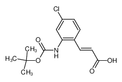 (E)-3-(2-tert-butoxycarbonylamino-4-chlorophenyl)-acrylic acid CAS:685534-22-9 manufacturer & supplier