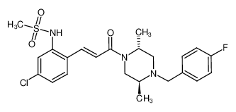 N-(5-chloro-2-[(E)-3-[(2R,5S)-4-(4-fluorobenzyl)-2,5-dimethylpiperazin-1-yl]-3-oxopropenyl]-phenyl)-methanesulfonamide CAS:685534-96-7 manufacturer & supplier