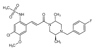 N-(5-chloro-2-[(E)-3-[(2R,5S)-4-(4-fluorobenzyl)-2,5-dimethylpiperazin-1-yl]-3-oxopropenyl]-4-methoxyphenyl)-methanesulfonamide CAS:685534-99-0 manufacturer & supplier