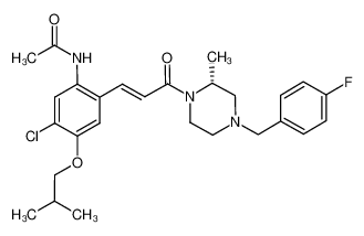 N-(5-chloro-2-{(E)-3-[(R)-4-(4-fluoro-benzyl)-2-methyl-piperazin-1-yl]-3-oxo-propenyl}-4-isobutoxy-phenyl)-acetamide CAS:685536-41-8 manufacturer & supplier