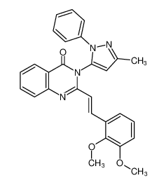 (E)-2-(2,3-dimethoxystyryl)-3-(3-methyl-1-phenyl-1H-pyrazol-5-yl)quinazolin-4(3H)-one CAS:685543-95-7 manufacturer & supplier