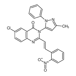 (E)-6-chloro-3-(3-methyl-1-phenyl-1H-pyrazol-5-yl)-2-(2-nitrostyryl)quinazolin-4(3H)-one CAS:685544-16-5 manufacturer & supplier