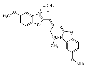 3-Ethyl-2-(2-((3-ethyl-5-methoxy-3H-benzoselenazol-2-ylidene)methyl)but-1-enyl)-5-methoxybenzoselenazolium iodide CAS:68555-40-8 manufacturer & supplier