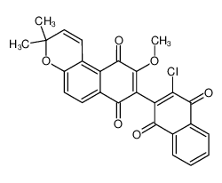 8-(3-Chloro-1,4-dioxo-1,4-dihydro-naphthalen-2-yl)-9-methoxy-3,3-dimethyl-3H-benzo[f]chromene-7,10-dione CAS:685552-48-1 manufacturer & supplier