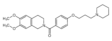 N-[4-(3-piperidin-1-ylpropoxy)benzoyl]-6,7-dimethoxy-1,2,3,4-tetrahydroisoquinoline CAS:685564-73-2 manufacturer & supplier