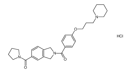 (2-(4-(3-(piperidin-1-yl)propoxy)benzoyl)isoindolin-5-yl)(pyrrolidin-1-yl)methanone hydrochloride CAS:685564-99-2 manufacturer & supplier