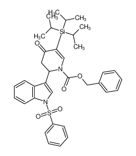 1(2H)-Pyridinecarboxylic acid,3,4-dihydro-4-oxo-2-[1-(phenylsulfonyl)-1H-indol-3-yl]-5-[tris(1-methylethyl)silyl]-, phenylmethyl ester CAS:685568-30-3 manufacturer & supplier