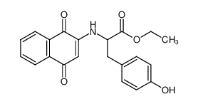 2-(1,4-Dioxo-1,4-dihydro-naphthalen-2-ylamino)-3-(4-hydroxy-phenyl)-propionic acid ethyl ester CAS:68561-65-9 manufacturer & supplier