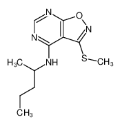 (1-methyl-butyl)-(3-methylsulfanyl-isoxazolo[5,4-d]pyrimidin-4-yl)-amine CAS:68571-89-1 manufacturer & supplier