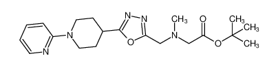 tert-butyl N-methyl-N-((5-(1-(pyridin-2-yl)piperidin-4-yl)-1,3,4-oxadiazol-2-yl)methyl)glycinate CAS:685828-53-9 manufacturer & supplier