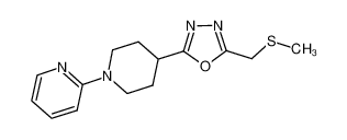 4-(5-methylsulfanylmethyl-[1,3,4]oxadiazol-2-yl)-3,4,5,6-tetrahydro-2H-[1,2']bipyridinyl CAS:685828-61-9 manufacturer & supplier