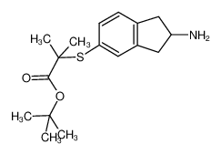 2-(2-aminoindan-5-yl-sulfanyl)-2-methylpropionic acid tert-butyl ester CAS:685832-38-6 manufacturer & supplier