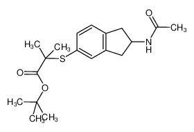 2-(2-acetylaminoindan-5-ylsulfanyl)-2-methylpropionic acid tert-butyl ester CAS:685832-39-7 manufacturer & supplier