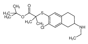 2-(3-chloro-6-ethylamino-5,6,7,8-tetrahydro-naphthalen-2-ylsulfanyl)-2-methyl-propionic acid tert-butyl ester CAS:685832-53-5 manufacturer & supplier