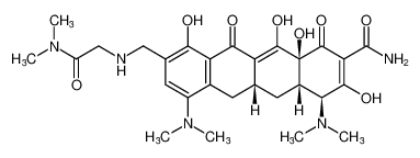 (4S,4aS,5aR,12aS)-4,7-bis(dimethylamino)-9-(((2-(dimethylamino)-2-oxoethyl)amino)methyl)-3,10,12,12a-tetrahydroxy-1,11-dioxo-1,4,4a,5,5a,6,11,12a-octahydrotetracene-2-carboxamide CAS:685833-23-2 manufacturer & supplier