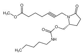 7-((R)-2-Oxo-5-pentylcarbamoyloxymethyl-pyrrolidin-1-yl)-hept-5-ynoic Acid Methyl Ester CAS:685835-44-3 manufacturer & supplier